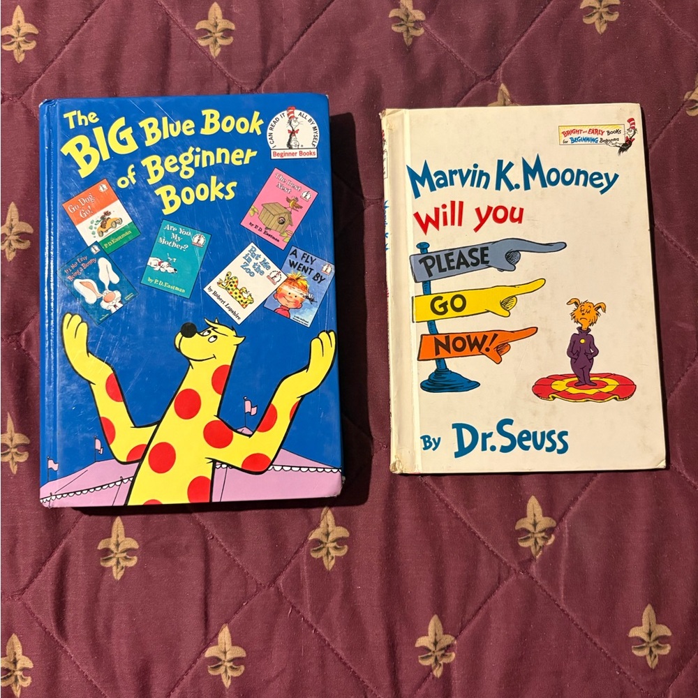 Dr. Seuss Big Blue Book & Marvin K. Mooney Set